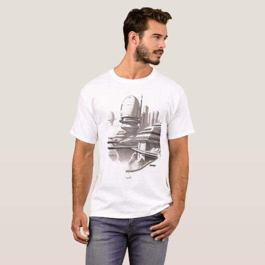 T-shirt Sci-Fi Traversant l'Univers 03 A Avant (Devant entier)