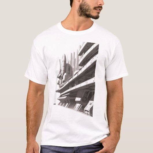 T-shirt Sci-Fi Traversant l'Univers 03 F Avant (Devant)