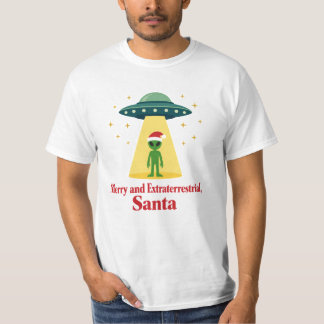 T-shirt Sci-Fi Vintage Alien Noël UFO Pour les Fans de San
