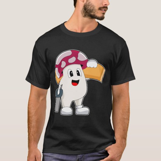 T-shirt Scie de bricoleur champignon (Devant)
