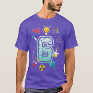 T-shirt Science 6 ans Anniversaire École Fête Scientifi
