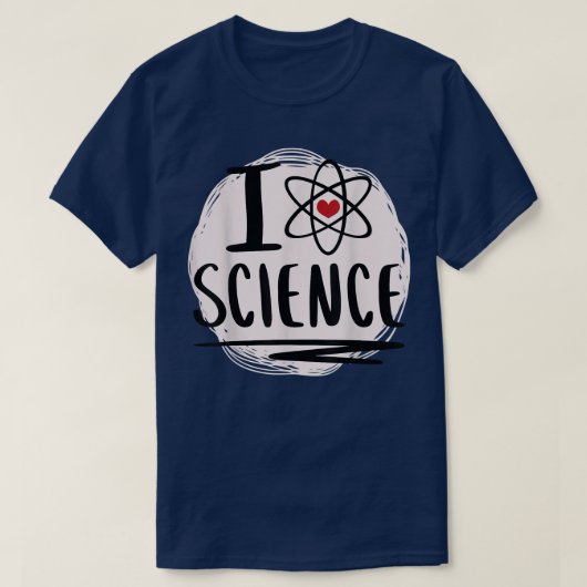 T-shirt Science amour atome amour science (Design devant)