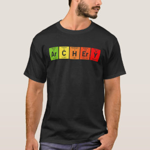 T-shirt Science Ar C H Er Y Funny Arrow de tir à l'arc Pér
