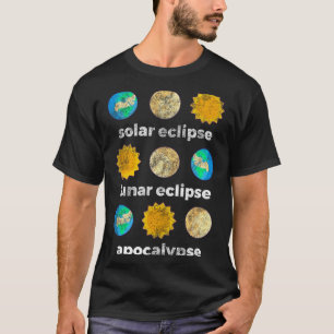 T-shirt science astronomie éclipse solaire éclipse lunaire
