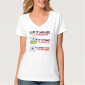 T-SHIRT SCIENCE BIOLOGY CHIMIISTRY PHYSICS (Devant)