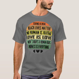 T-shirt Science, Blm, Humanité, Défense des droits et de l
