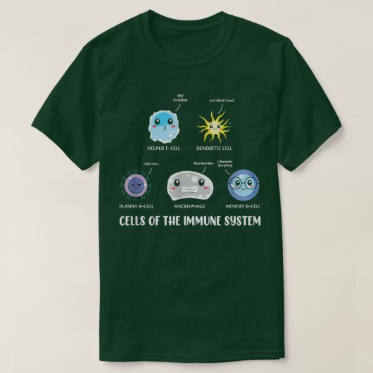 T-shirt Science, Cellules Système Immune Stem Étudiants St (Design devant)