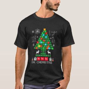 T-shirt Science Chemise de Noël Oh Chemist Tree Chemistree