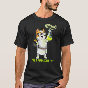 T-shirt Science Chimie Chat Mad Scientifique Kitten Cation