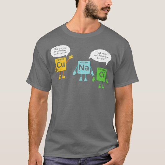 T-shirt Science Chimie Tableau périodique Funny Scientifiq (Devant)