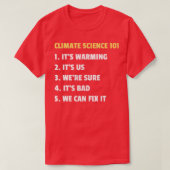 T-shirt Science climatique 101 Conception (Design devant)