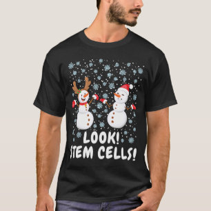 T-shirt Science de Noël du motoneigiste à cellules souches