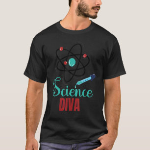 T-shirt Science Diva Enseignant Scientifique Professeur Re