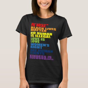 T-shirt Science Droits de l'homme Droits de la femme