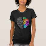 T-shirt Science du génie cérébral coloré<br><div class="desc">Cadeau de sensibilisation à la Neurodiversité Art. Ingénierie cérébrale colorée Sciences.</div>