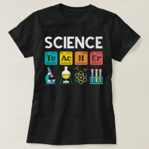 T-shirt Science Enseignant Chimie Biologie Physique Étudia