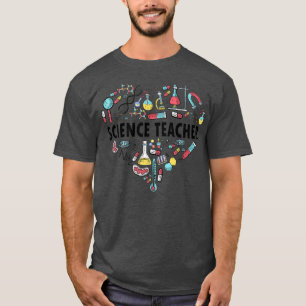 T-shirt Science Enseignant Coeur Fier Science I Love Scien