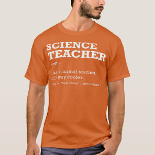 T-shirt Science Enseignant Définition Titre Du Travail Ret