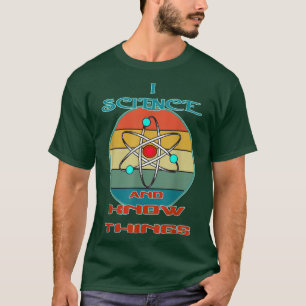 T-shirt Science et savoir rétro-Vintages