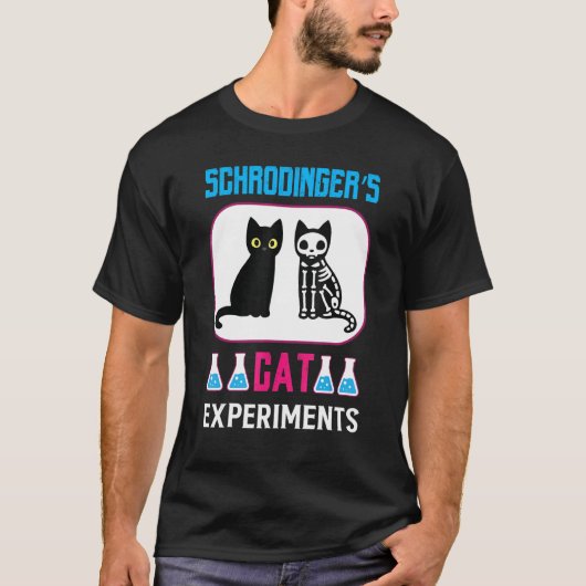 T-shirt Science Expériences du Chat de Schrödinger (Devant)