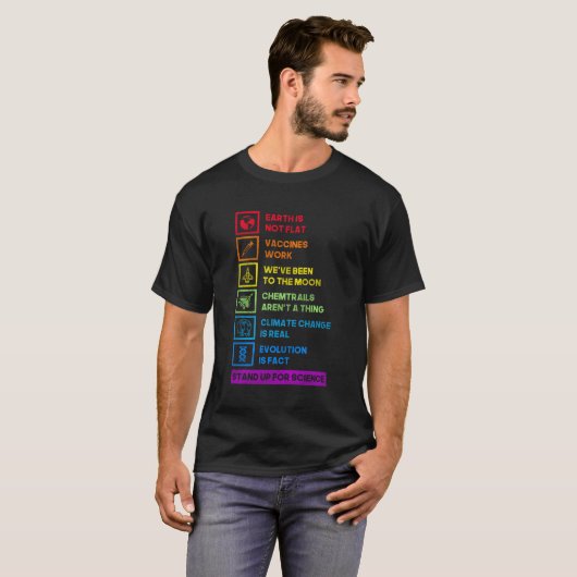 T-shirt Science Faits Science (Devant entier)