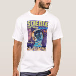T-shirt Science Fiction trimestrielle Novembre 1952<br><div class="desc">Une photo négative du numéro de novembre 1952 de Science Fiction Quarterly avec un cool rétro à l'allure belle femme dans un casque astronaute dans l'arrière - plan,  des navires futuristes rétro et la ville au premier plan. Un grand exemple de science-fiction vintage,  pulpe,  couverture d'art.</div>