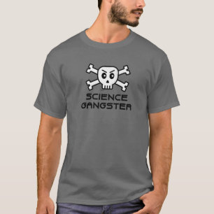 T-shirt Science Gangster Crâne et conception de mots crois