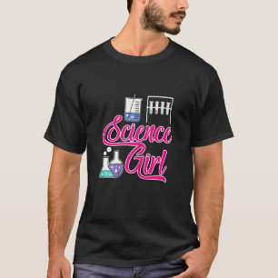 T-shirt Science Girl Biologie de la tige Chimie Physique F