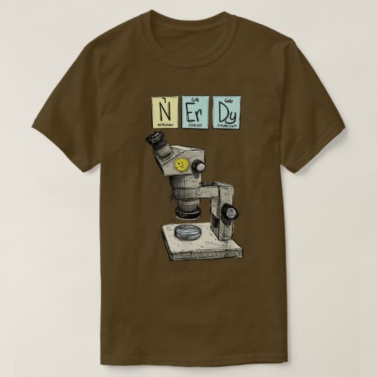 T-shirt Science is Cool, Science, Nerd, Nerdy, Microscope (Design devant)