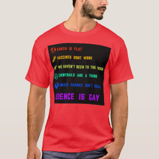 T-shirt Science is gay