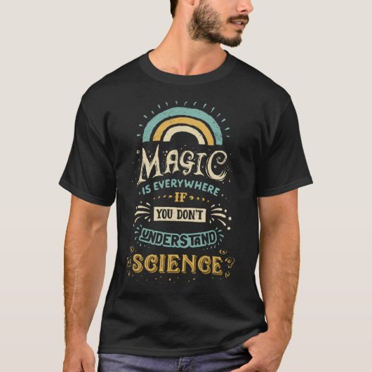 T-shirt Science is Magic girl (Devant)