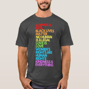 T-shirt Science is Real Black Lives Matter Pride Month
