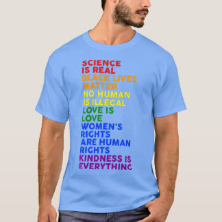 T-shirt Science is Real Black Lives Matter Pride Month