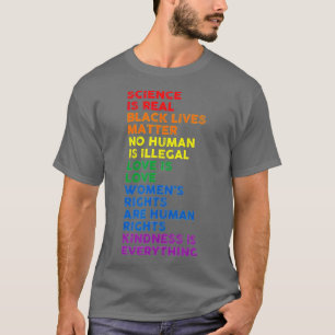 T-shirt Science is Real Black Lives Matter Pride Month