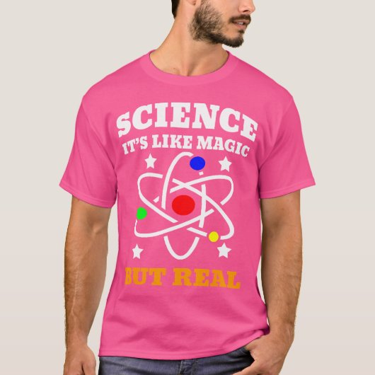 T-shirt Science Its Like Magic But Real Scientist Kid (Devant)