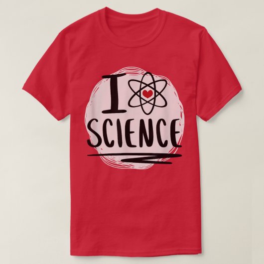T-shirt Science - J'aime la science (Design devant)
