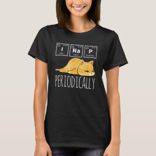 T-shirt Science Je fais une sieste Tableau périodique Mème