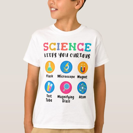 T-shirt Science keeps you curious (Devant)