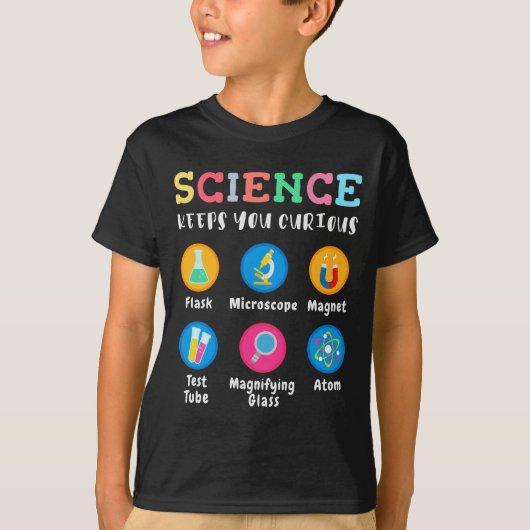 T-shirt Science keeps you curious (Devant)