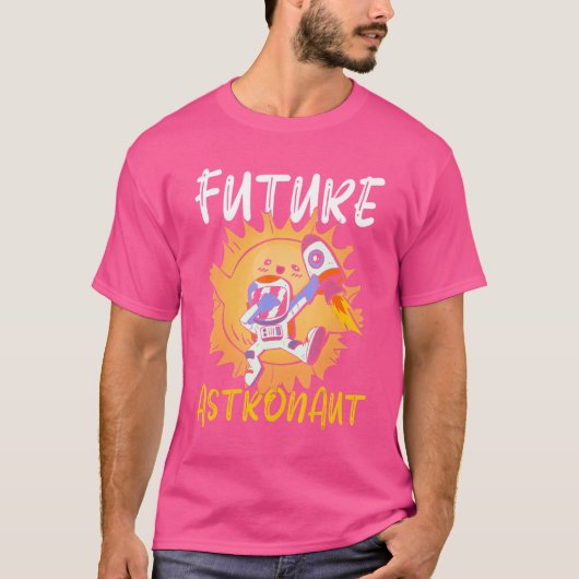 T-shirt Science Kids Universe Rocket Dabbing Future Astron (Devant)