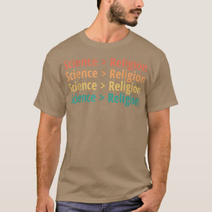 T-shirt Science La science sarcastique athée est plus gran