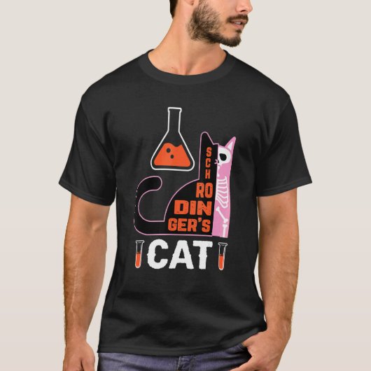 T-shirt Science Le Chat de Schrödinger (Devant)