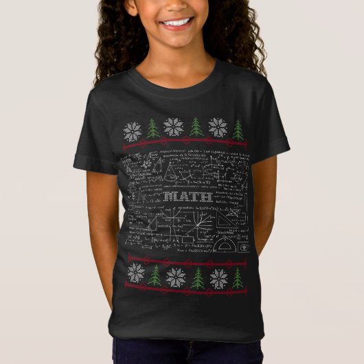 T-Shirt Science Math Douleur moche Noël (Devant)