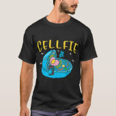 T-shirt Science Nerd Cellfie Terre Prendre Selfie Scientif (Devant)