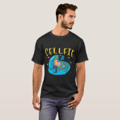 T-shirt Science Nerd Cellfie Terre Prendre Selfie Scientif (Devant entier)