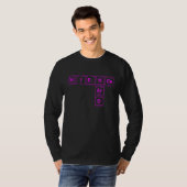 T-shirt Science Nerd Écrit Dans Des Éléments De L'Écriture (Devant entier)