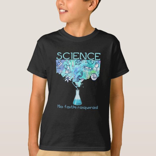 T-shirt Science Pas de Foi Requis Sarcastique Atheist Cade (Devant)