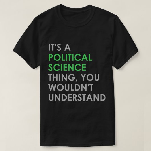 T-shirt Science politique (Design devant)