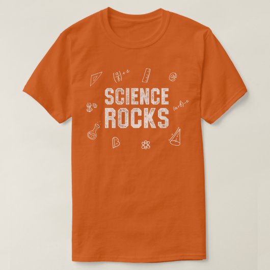 T-shirt Science Rocks Funny Math Biologie Chimie (Design devant)