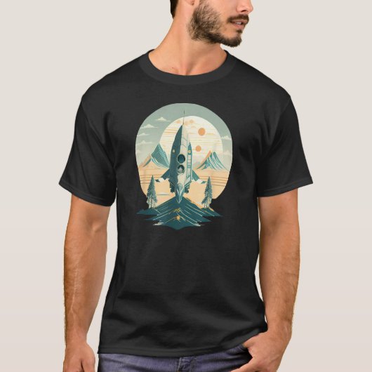 T-shirt Science spatiale vintage (Devant)